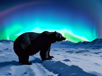 探索大熊座，夜空中的北极光之旅，熊座北极光，夜空中的神秘之旅